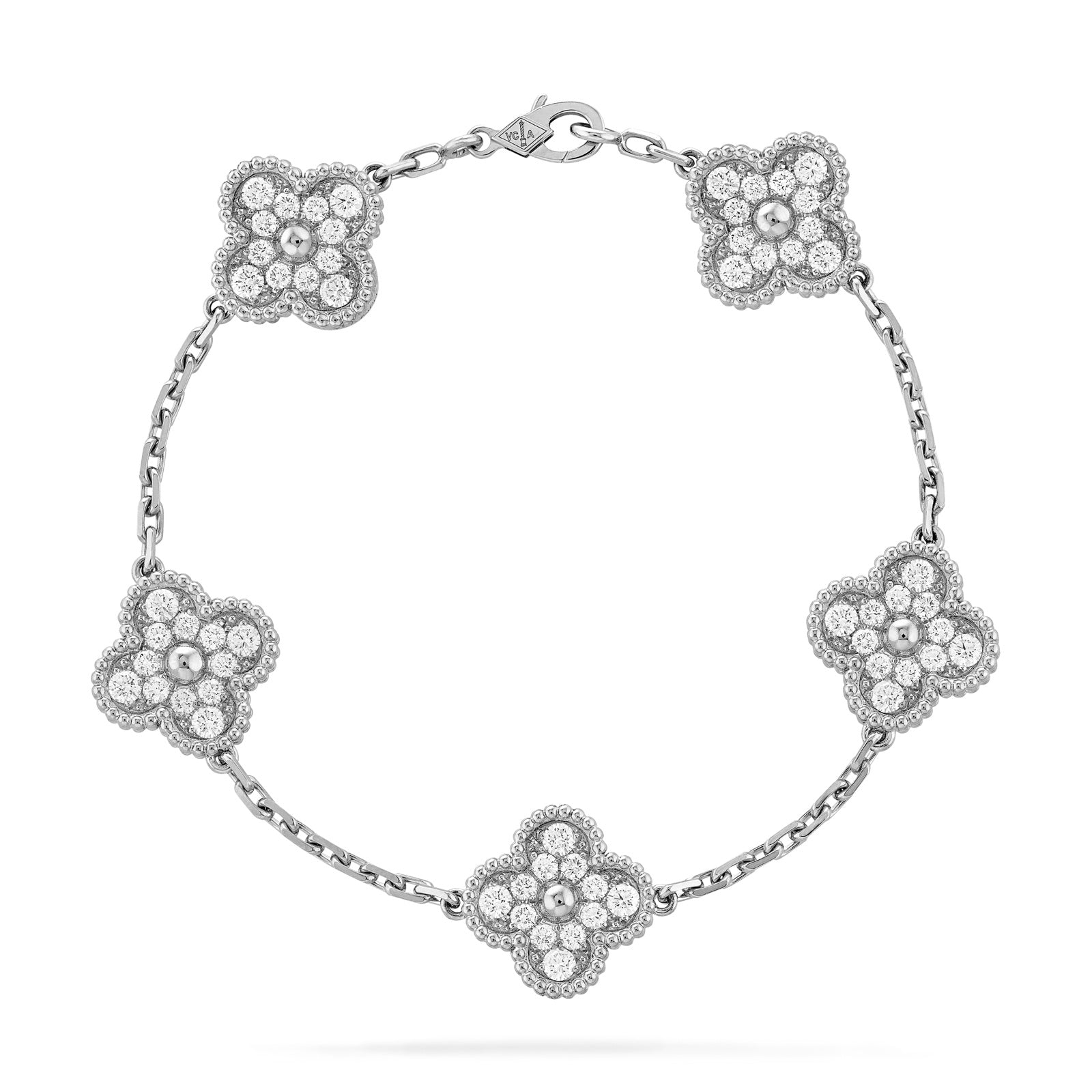 Four-Leaf Clover 5 Motifs Bracelet