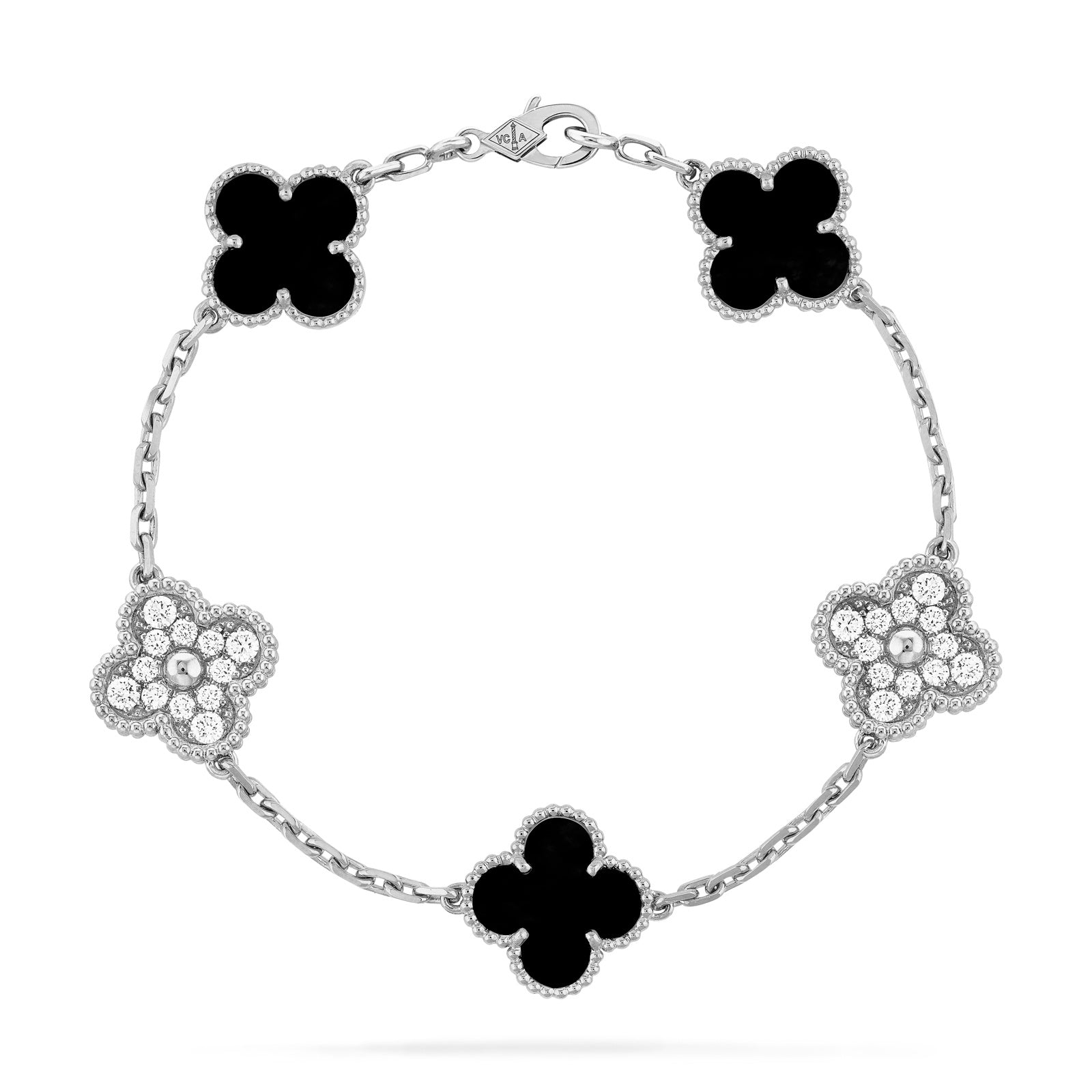 Four-Leaf Clover 5 Motifs Bracelet