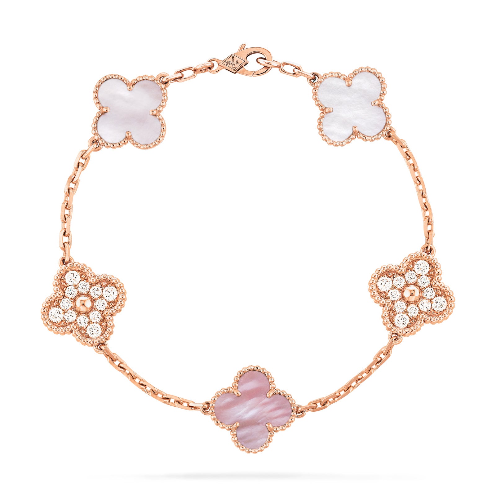 Four-Leaf Clover 5 Motifs Bracelet