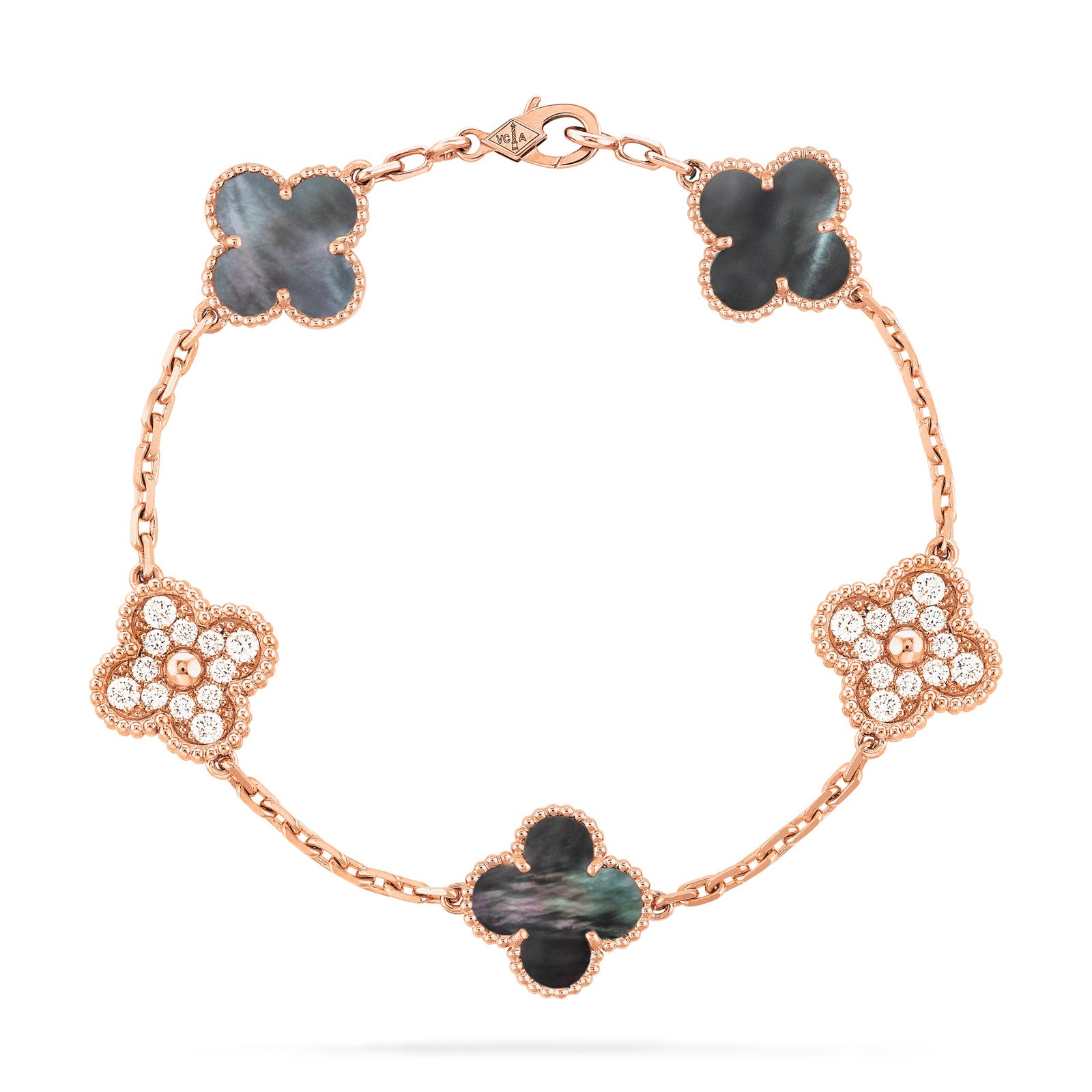 Four-Leaf Clover 5 Motifs Bracelet