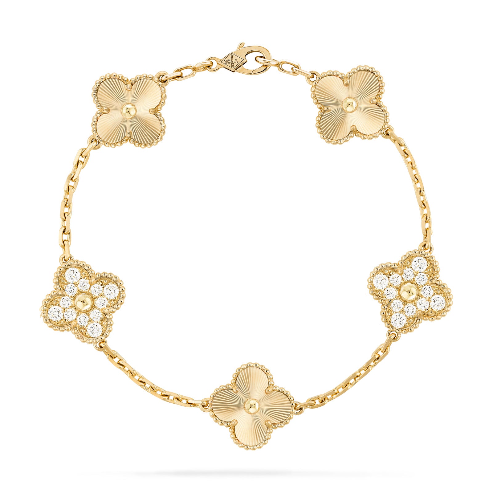 Four-Leaf Clover 5 Motifs Bracelet