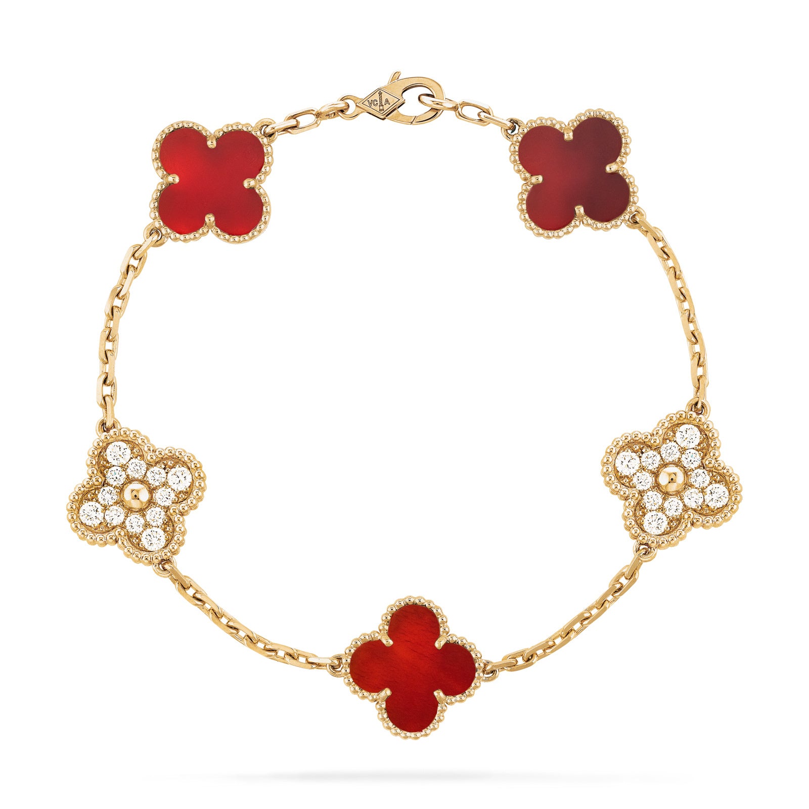 Four-Leaf Clover 5 Motifs Bracelet