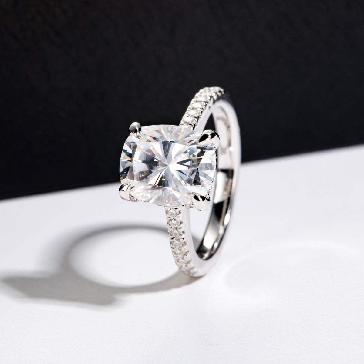 5.0 CT Moissanite Luxury‑Style Ring in S925 Sterling Silver