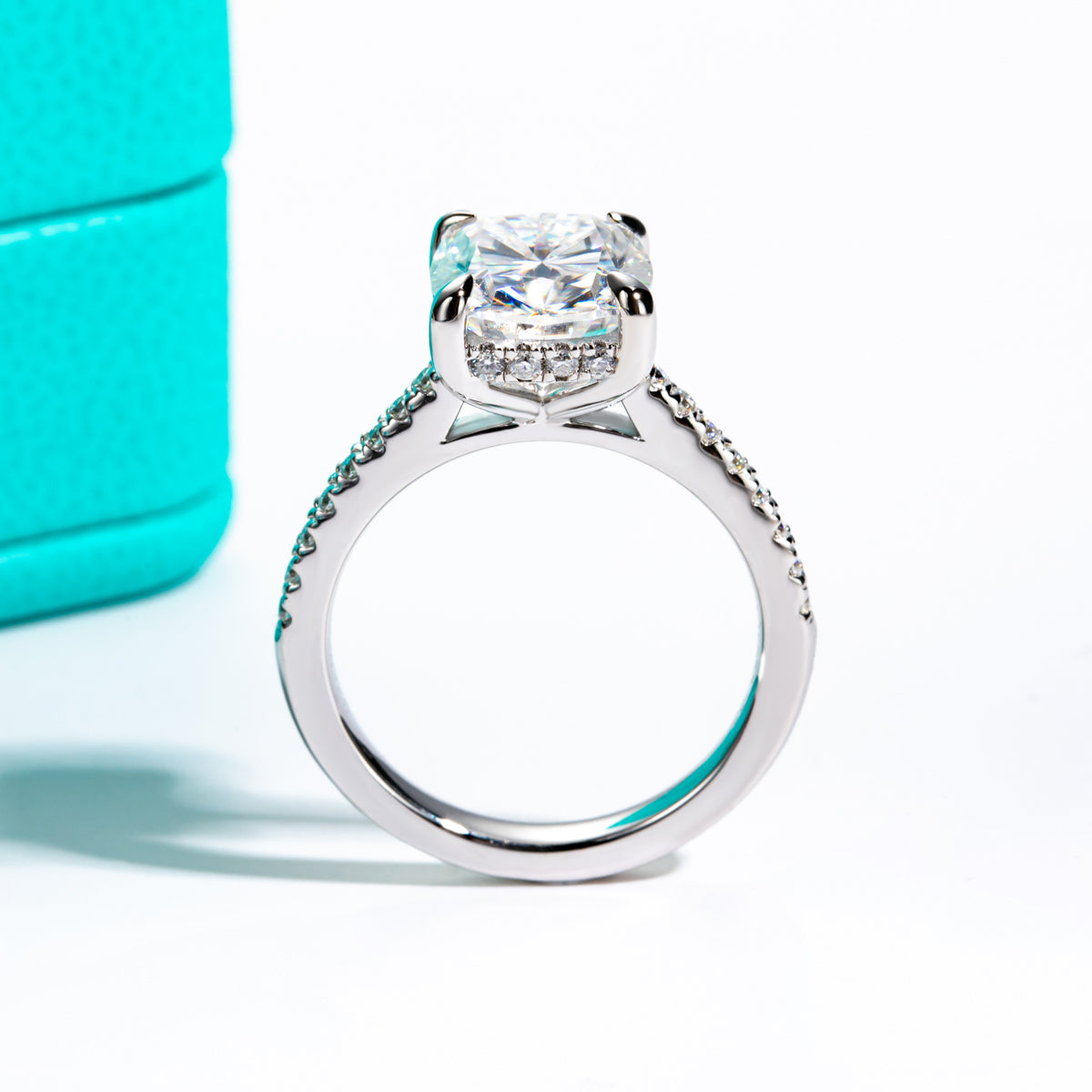 5.0 CT Moissanite Luxury‑Style Ring in S925 Sterling Silver