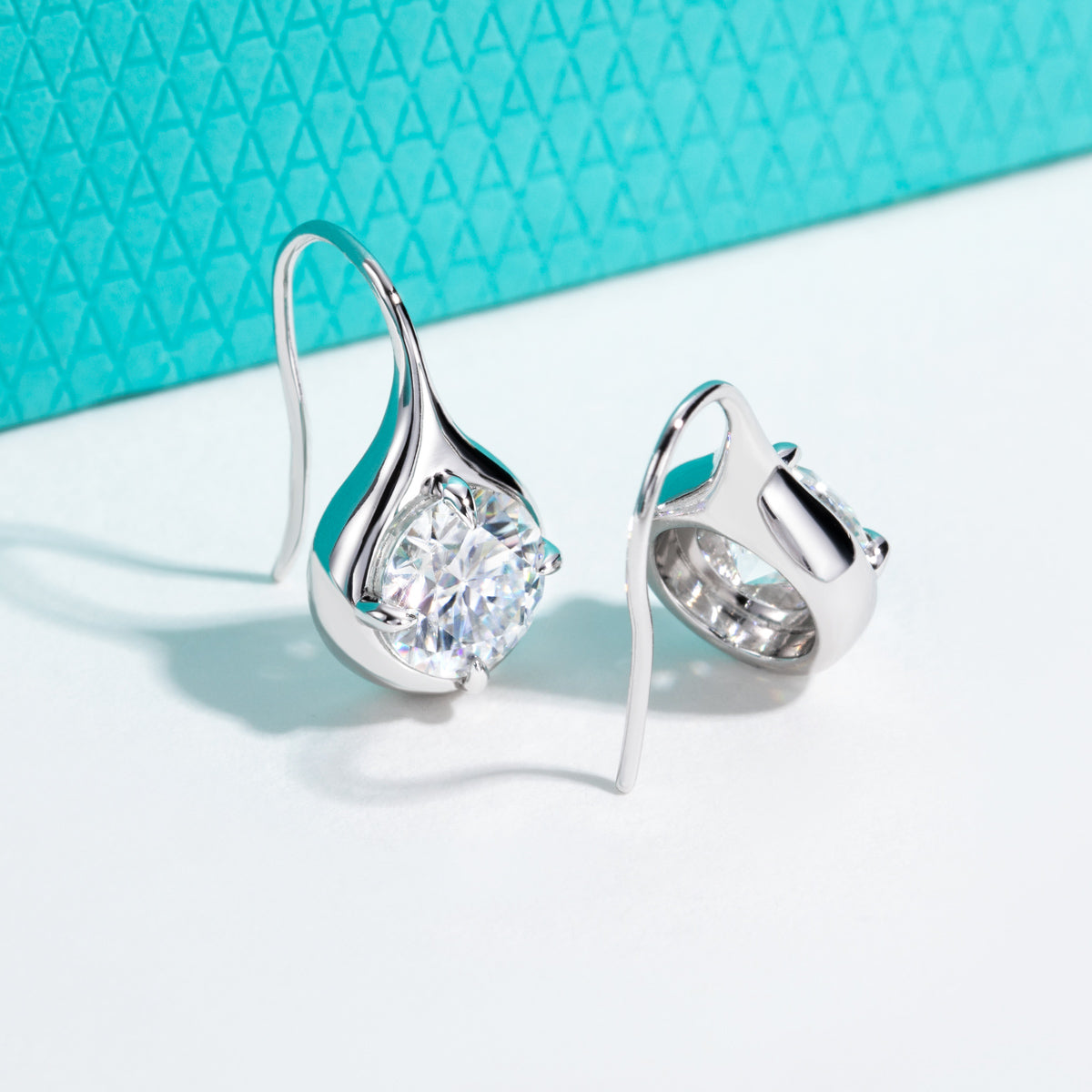 S925 Silver Moissanite Drop Earrings