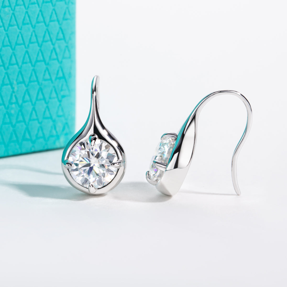 S925 Silver Moissanite Drop Earrings
