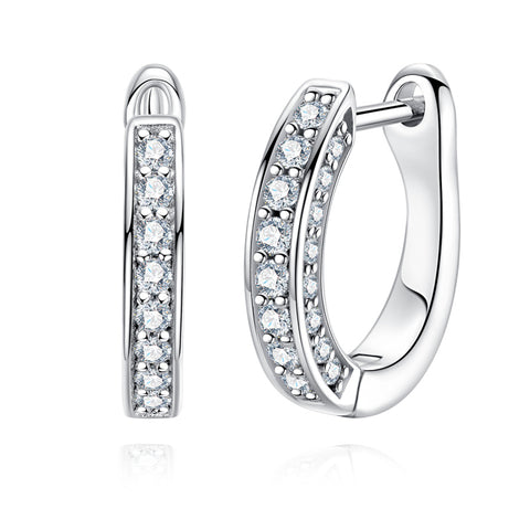 AnuClub S925 Sterling Silver Moissanite Stud Earrings