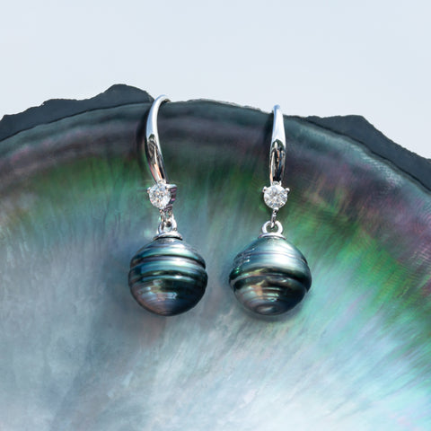 AnuClub Tahitian Pearl Drop Earrings