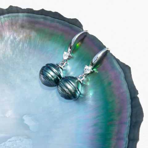 AnuClub Tahitian Pearl Drop Earrings