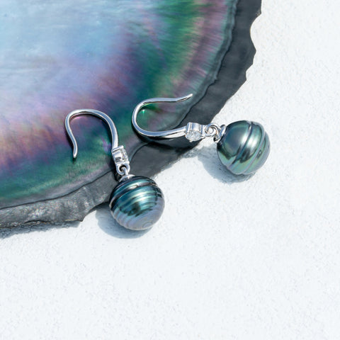 AnuClub Tahitian Pearl Drop Earrings