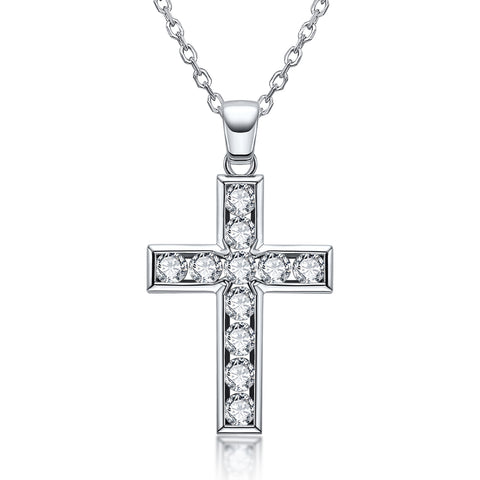 AnuClub Moissanite Cross Pendant (3.3 ct. tw)