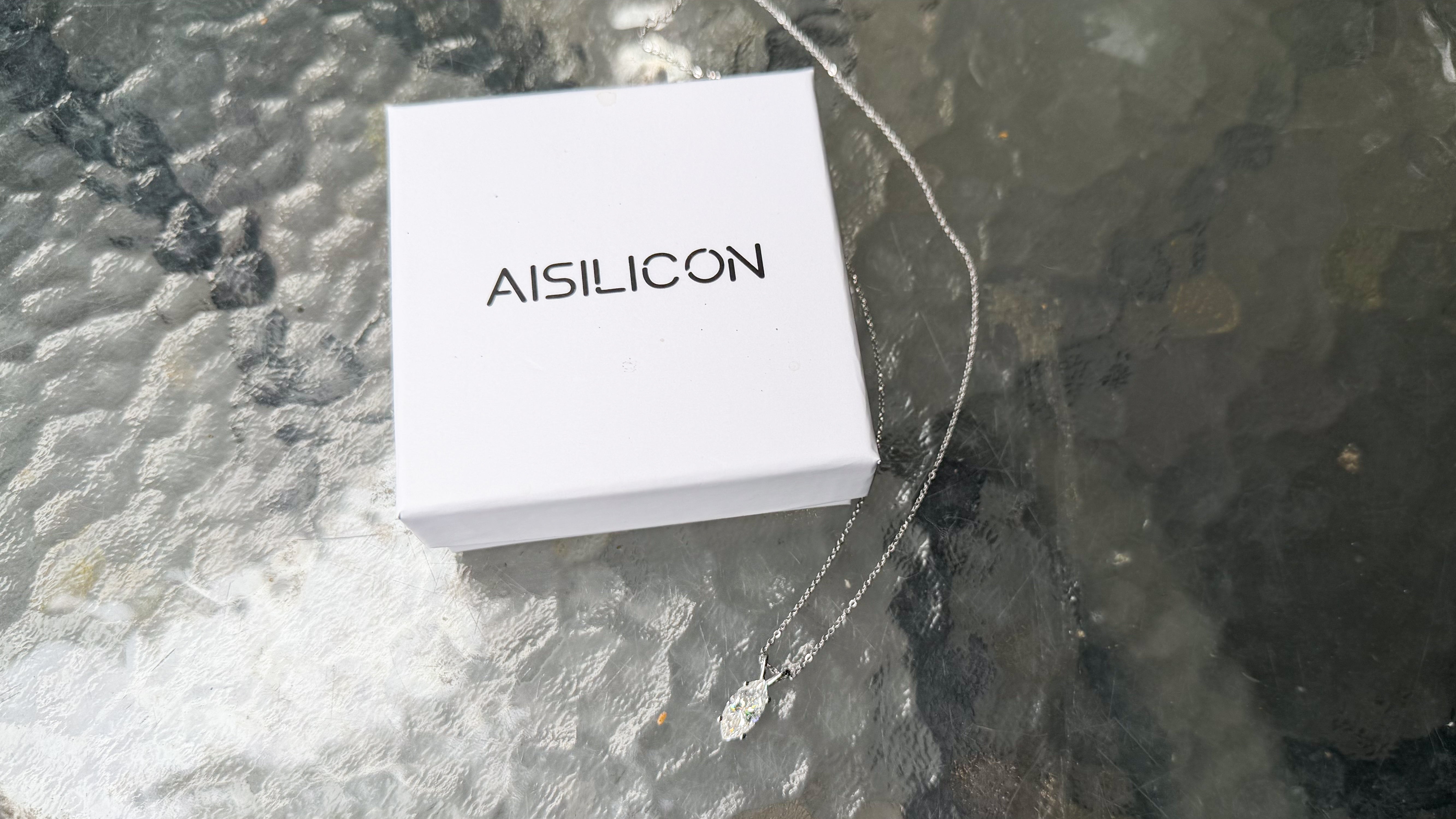 AiSilicon 925 Sterling Silver Moissanit Necklaces