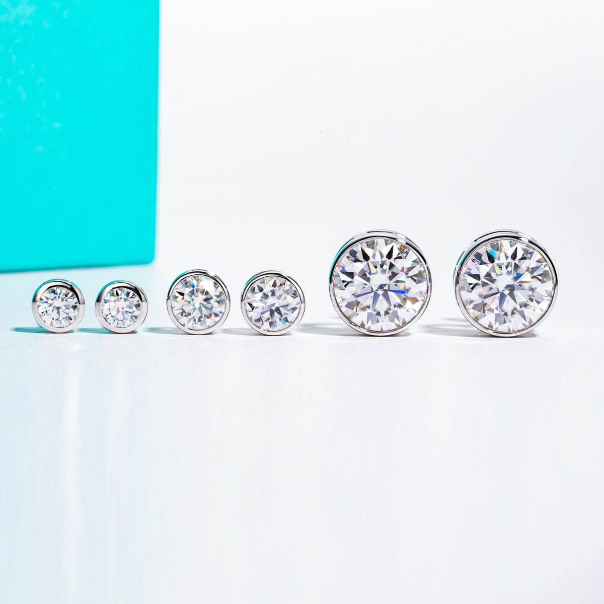 5mm Round Moissanite Stud Earrings