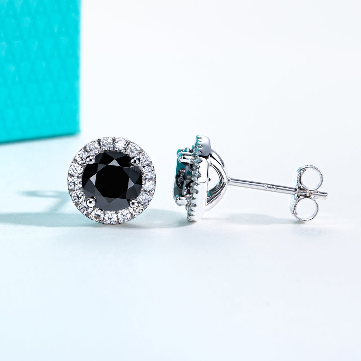 S925 Sterling Silver Moissanite Stud Earrings