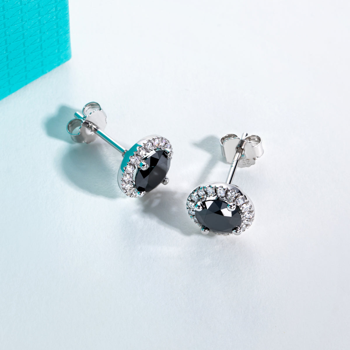 S925 Sterling Silver Moissanite Stud Earrings