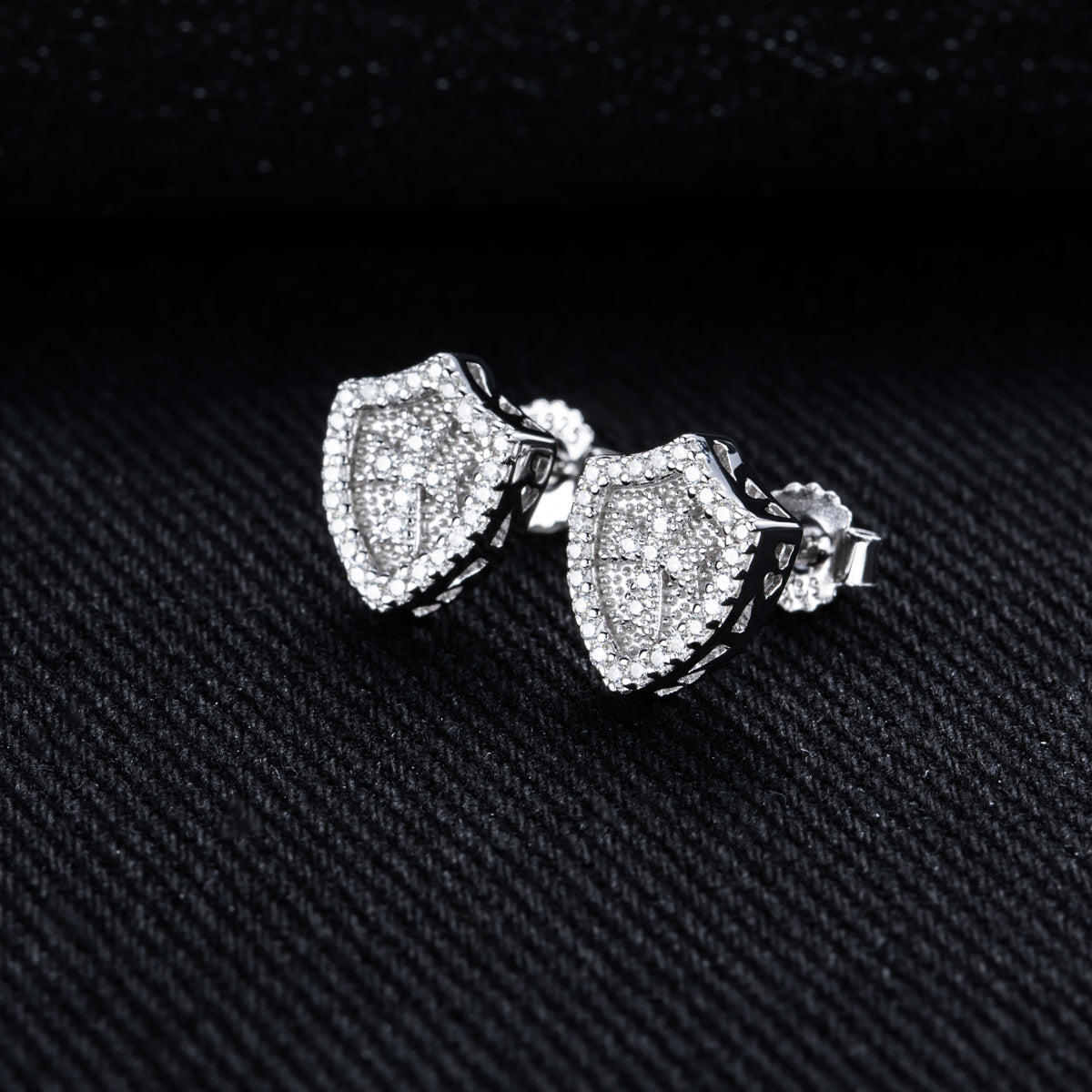 S925 Sterling‑Silver 0.30CT Moissanite Stud Earrings