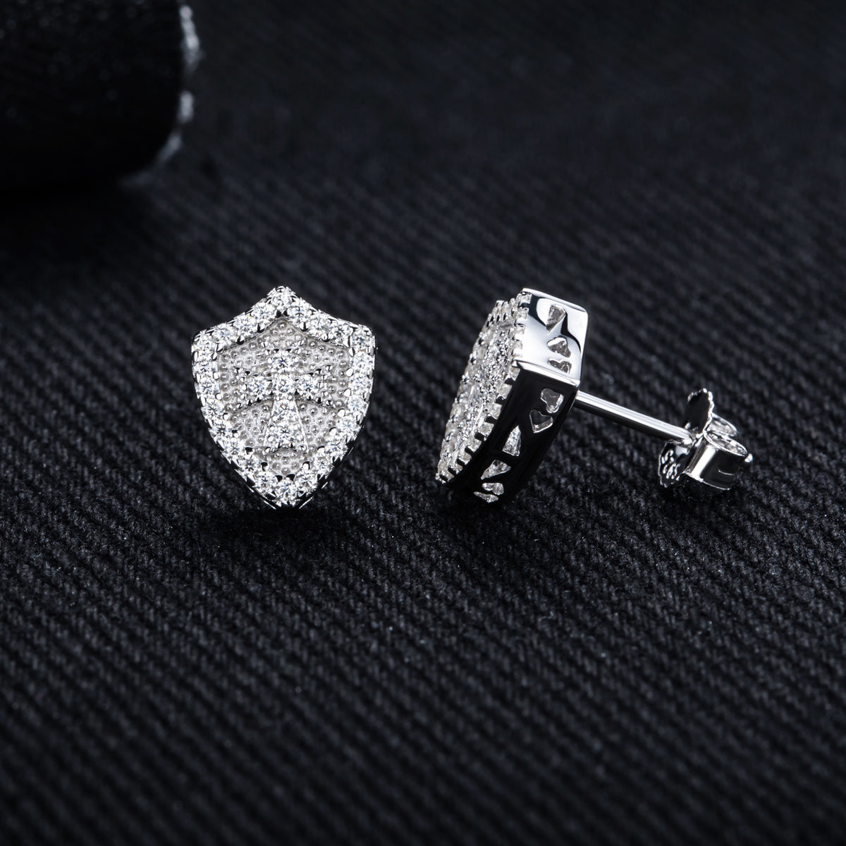 S925 Sterling‑Silver 0.30CT Moissanite Stud Earrings