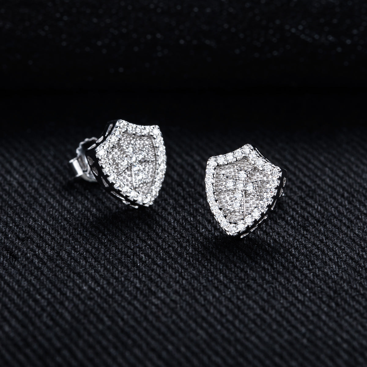 S925 Sterling‑Silver 0.30CT Moissanite Stud Earrings