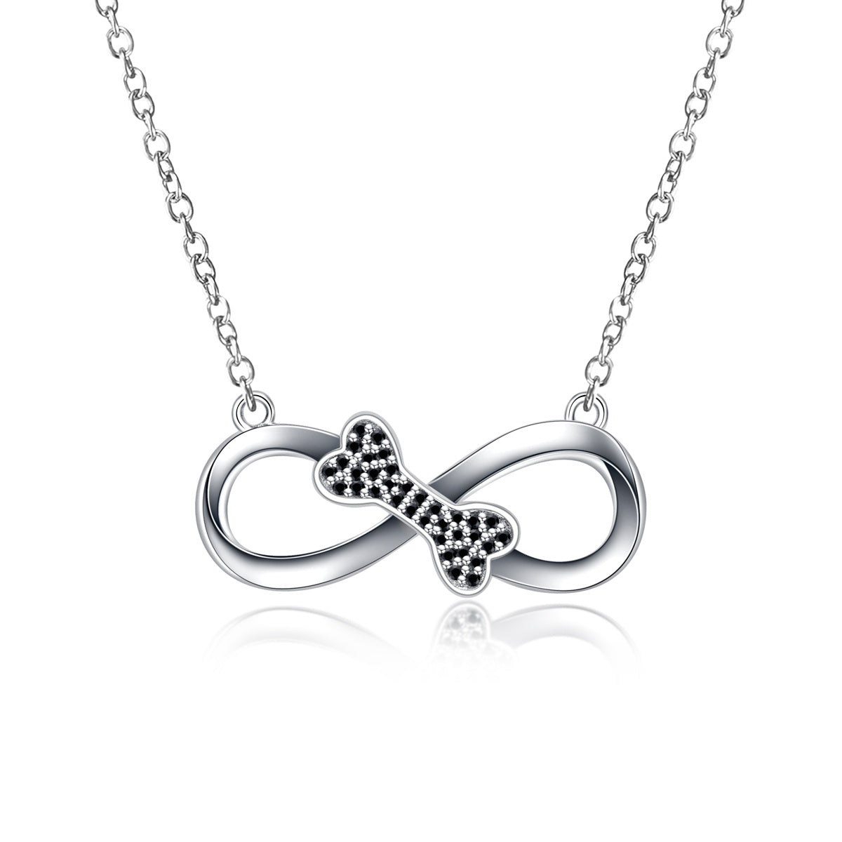 S925 Silver Black Moissanite Butterfly Clavicle Necklace