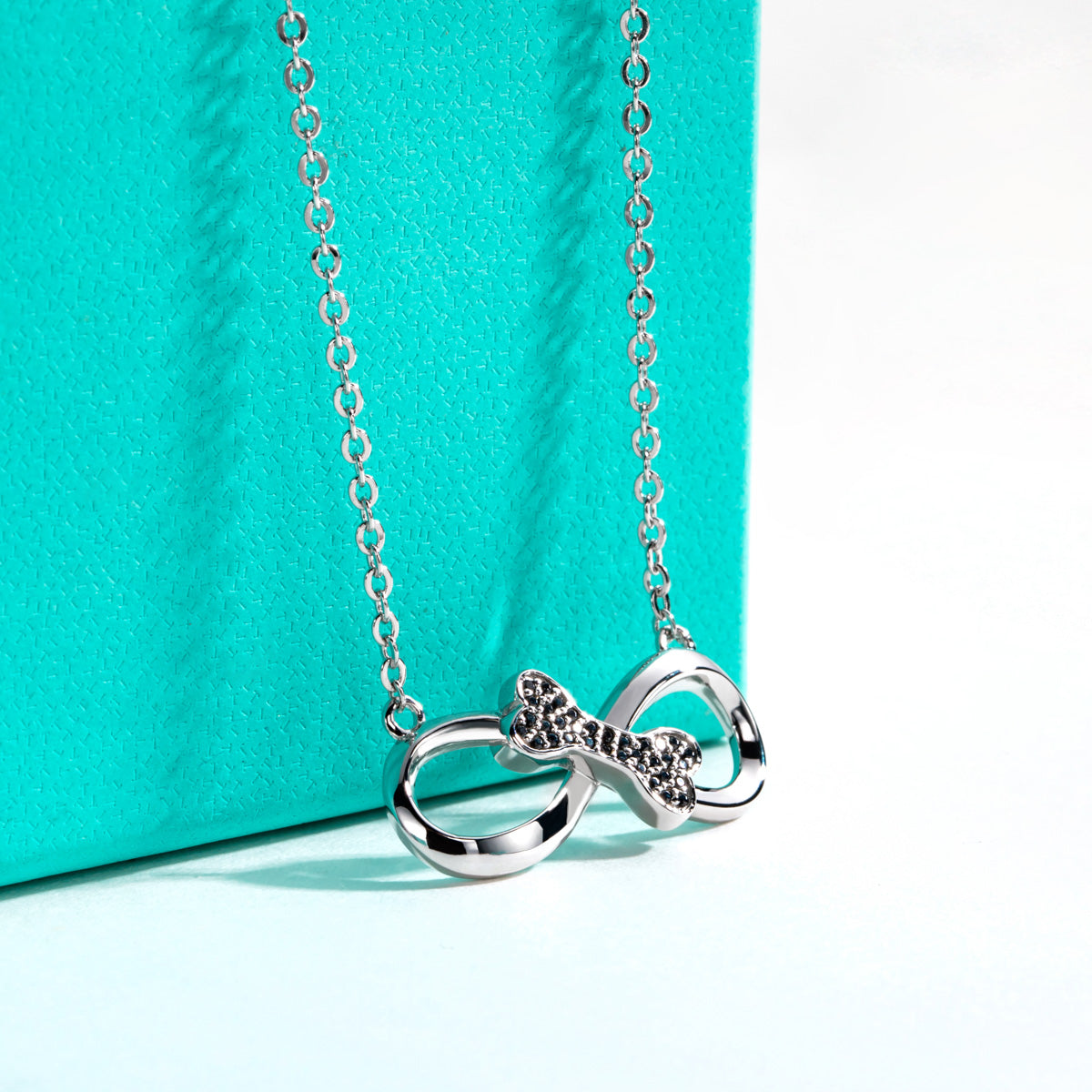 S925 Silver Black Moissanite Butterfly Clavicle Necklace