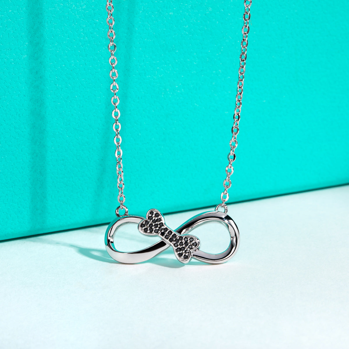 S925 Silver Black Moissanite Butterfly Clavicle Necklace