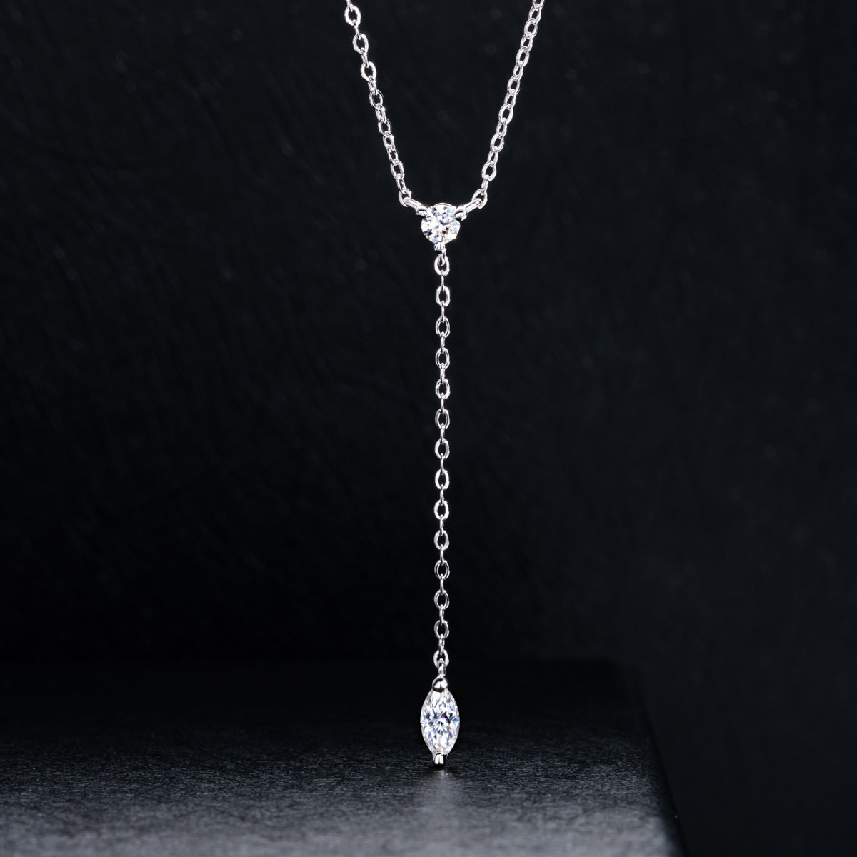 Dainty Moissanite Clavicle Necklace | S925 Silver