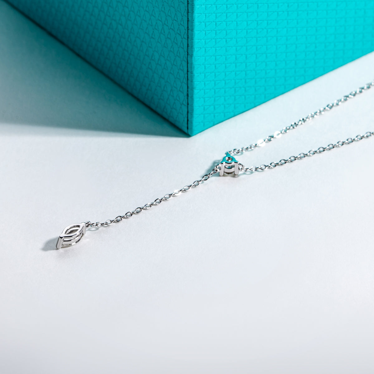 Dainty Moissanite Clavicle Necklace | S925 Silver