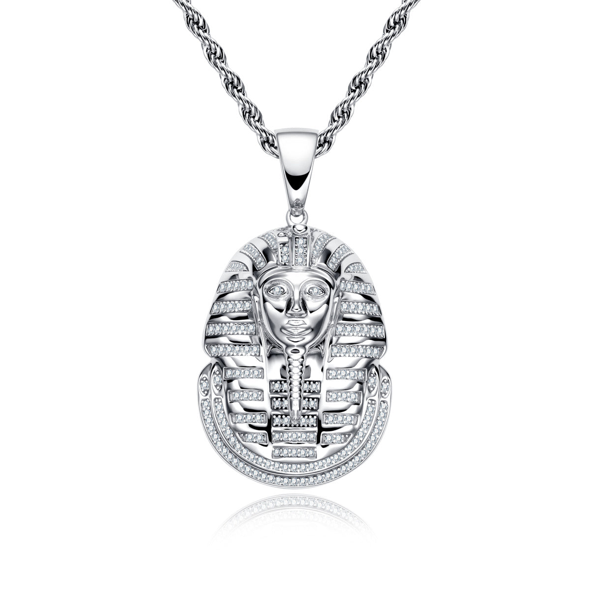 S925 Silver Moissanite Hip Hop Bitcoin Full Paved Diamond Pendant