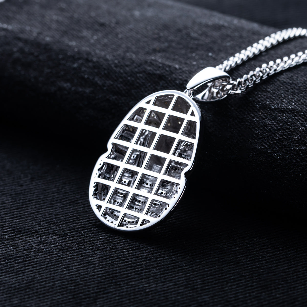 S925 Silver Moissanite Hip Hop Bitcoin Full Paved Diamond Pendant