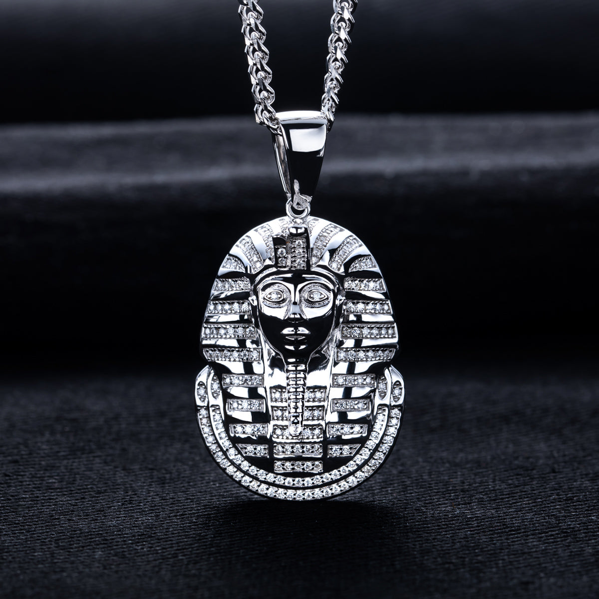 S925 Silver Moissanite Hip Hop Bitcoin Full Paved Diamond Pendant