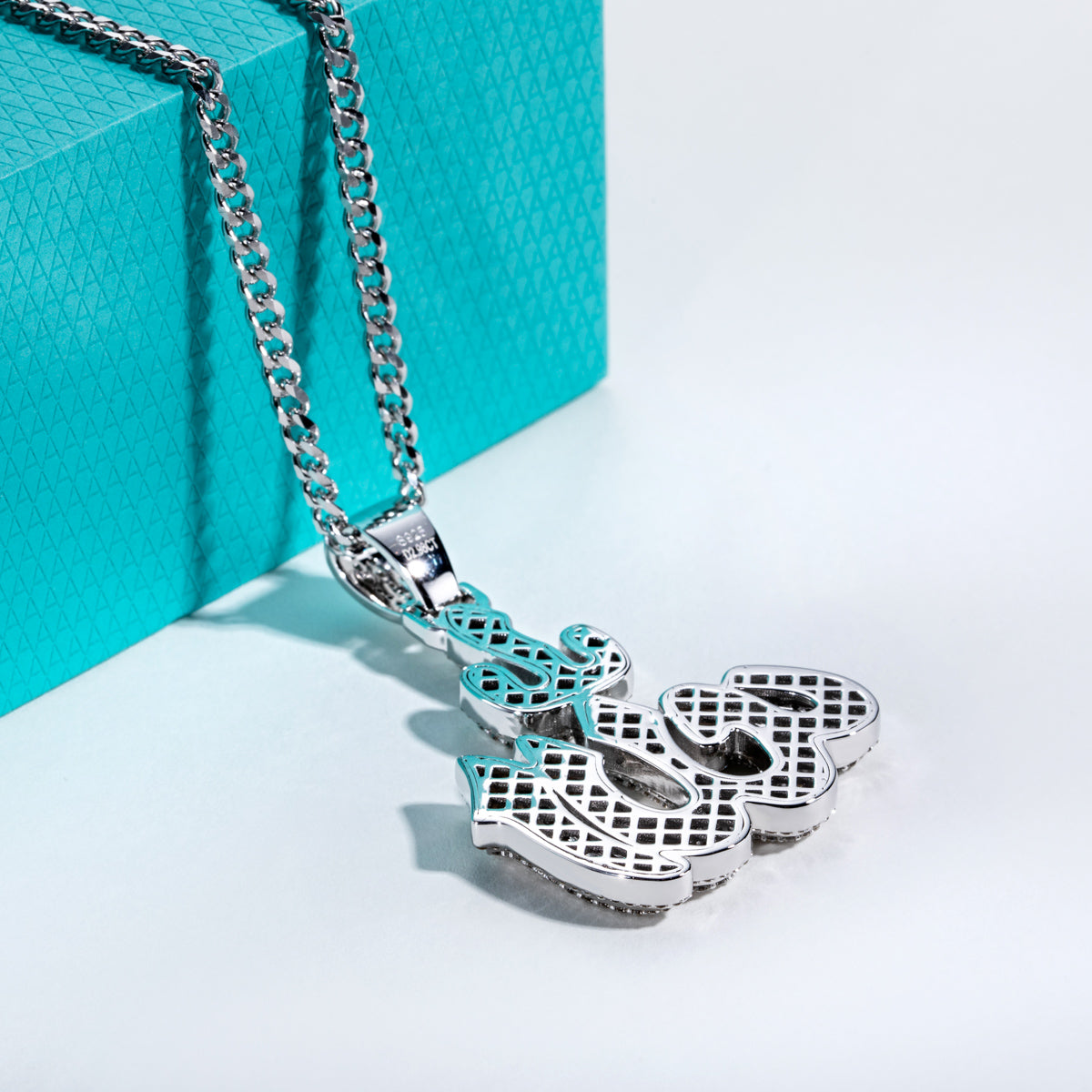 S925 Silver Moissanite Full Paved Hip Hop Pendant