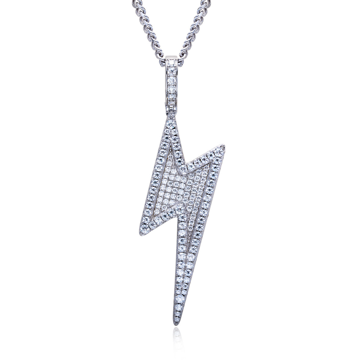 S925 Silver Moissanite Fully Paved Palm Pendant, Hip Hop Style