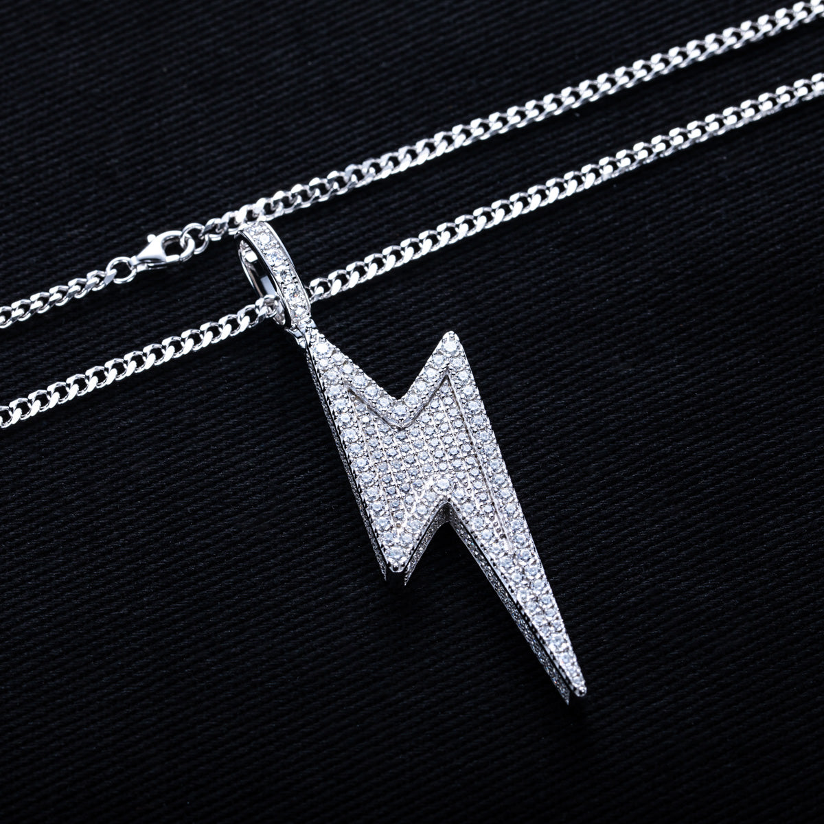 S925 Silver Moissanite Fully Paved Palm Pendant, Hip Hop Style