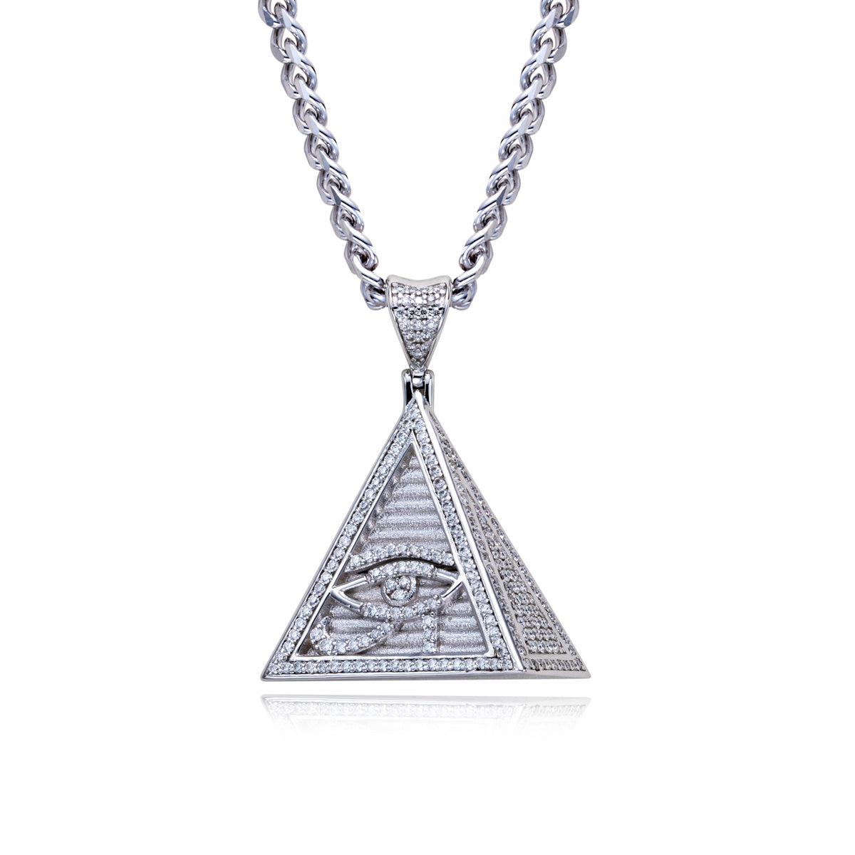 S925 Silver Moissanite Eye of Horus Pendant