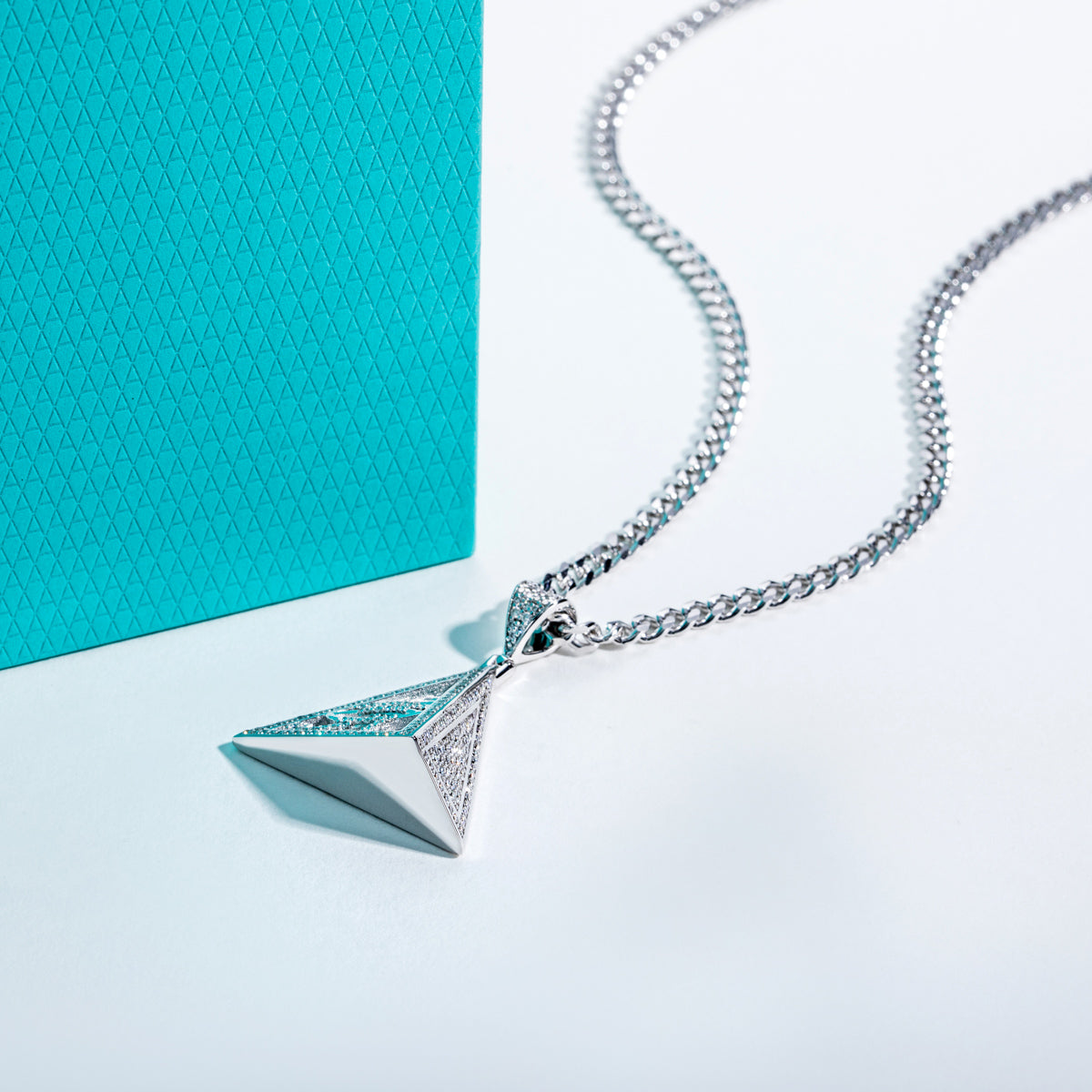 S925 Silver Moissanite Eye of Horus Pendant