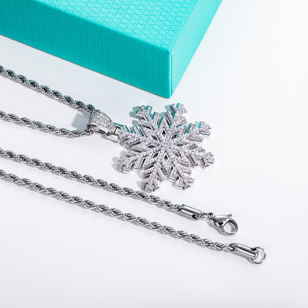 Hip‑Hop Style Snowflake Moissanite Pendant