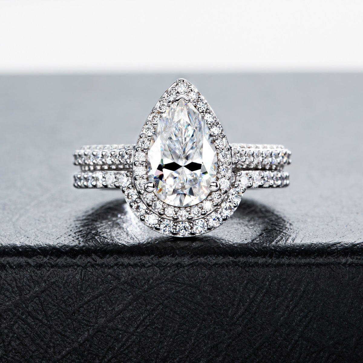 Pear Moissanite S925 Silver Rings | Assorted Designs