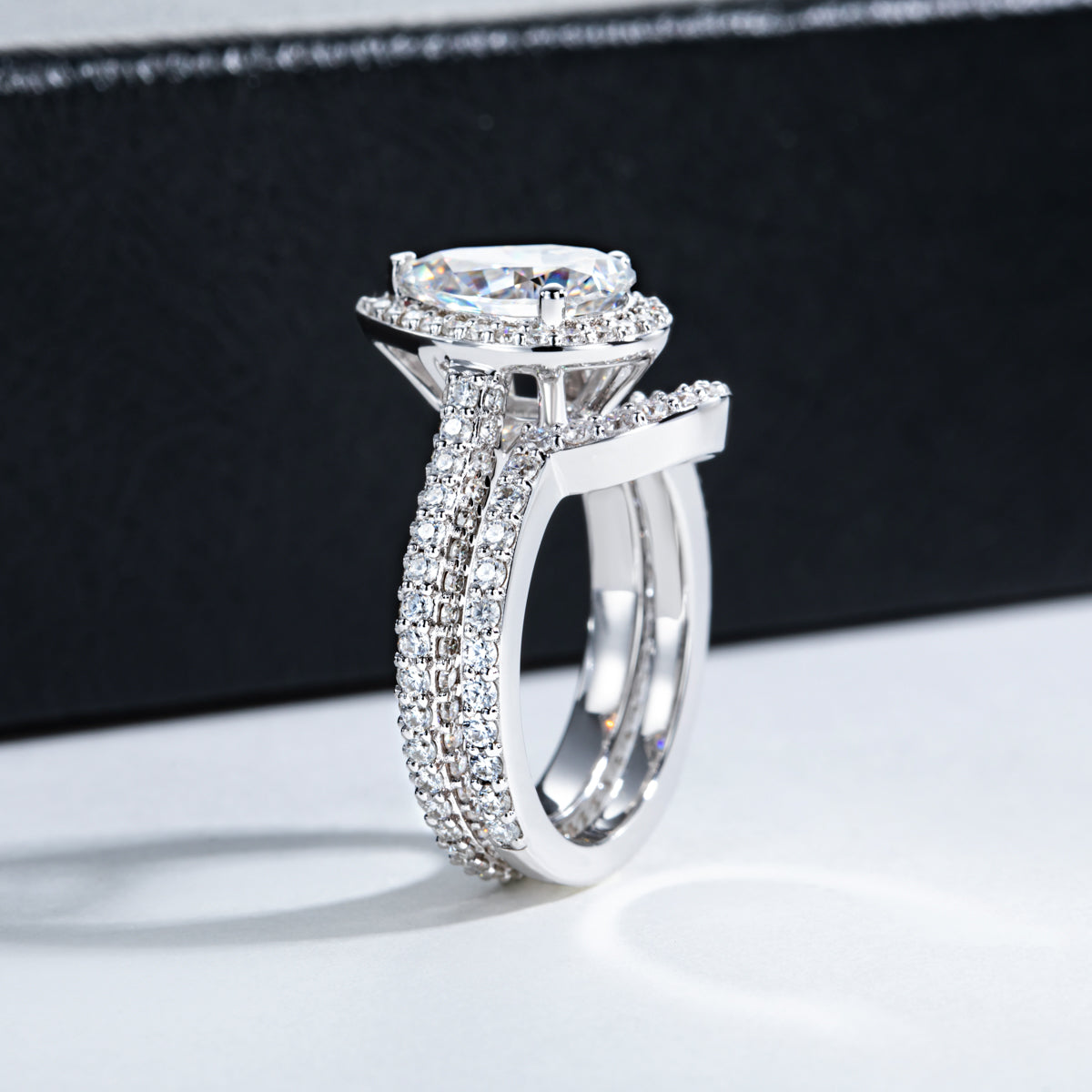 Pear Moissanite S925 Silver Rings | Assorted Designs
