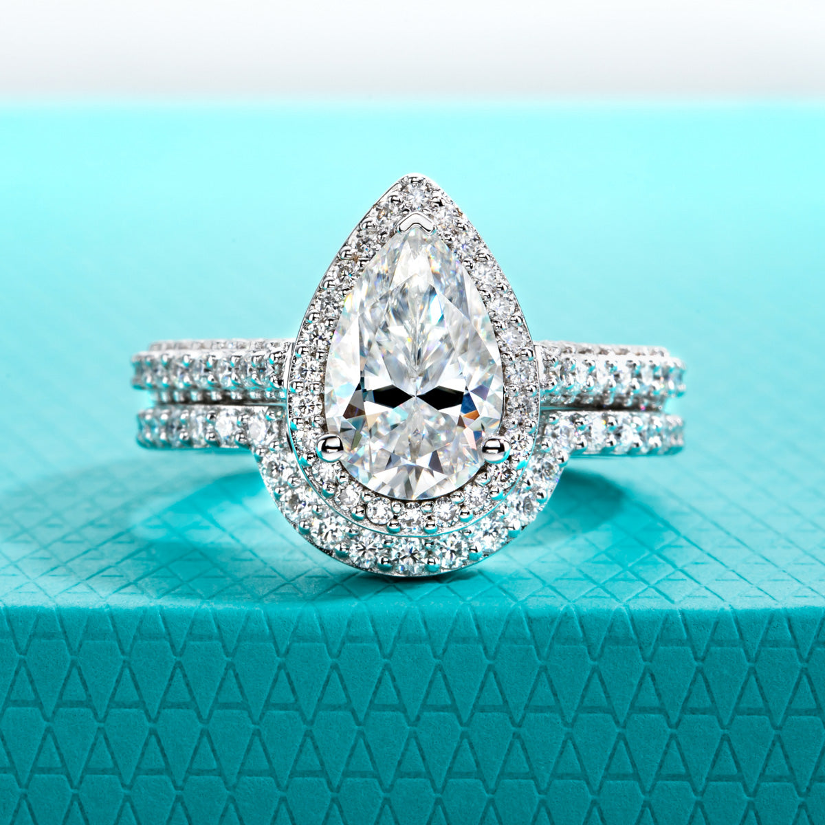Pear Moissanite S925 Silver Rings | Assorted Designs