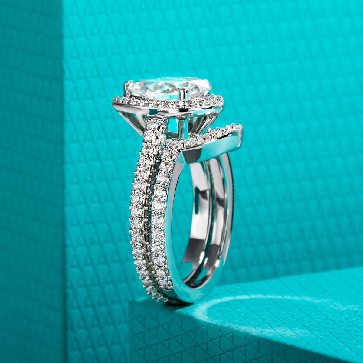 Pear Moissanite S925 Silver Rings | Assorted Designs