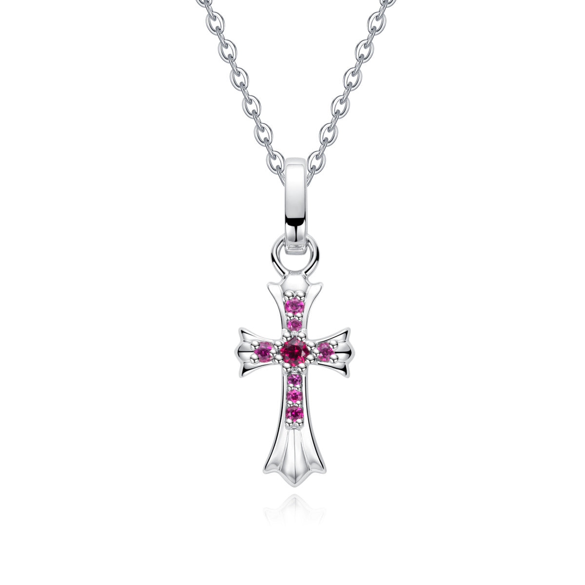 S925 Sterling Silver Full Paved Moissanite Cross Pendant