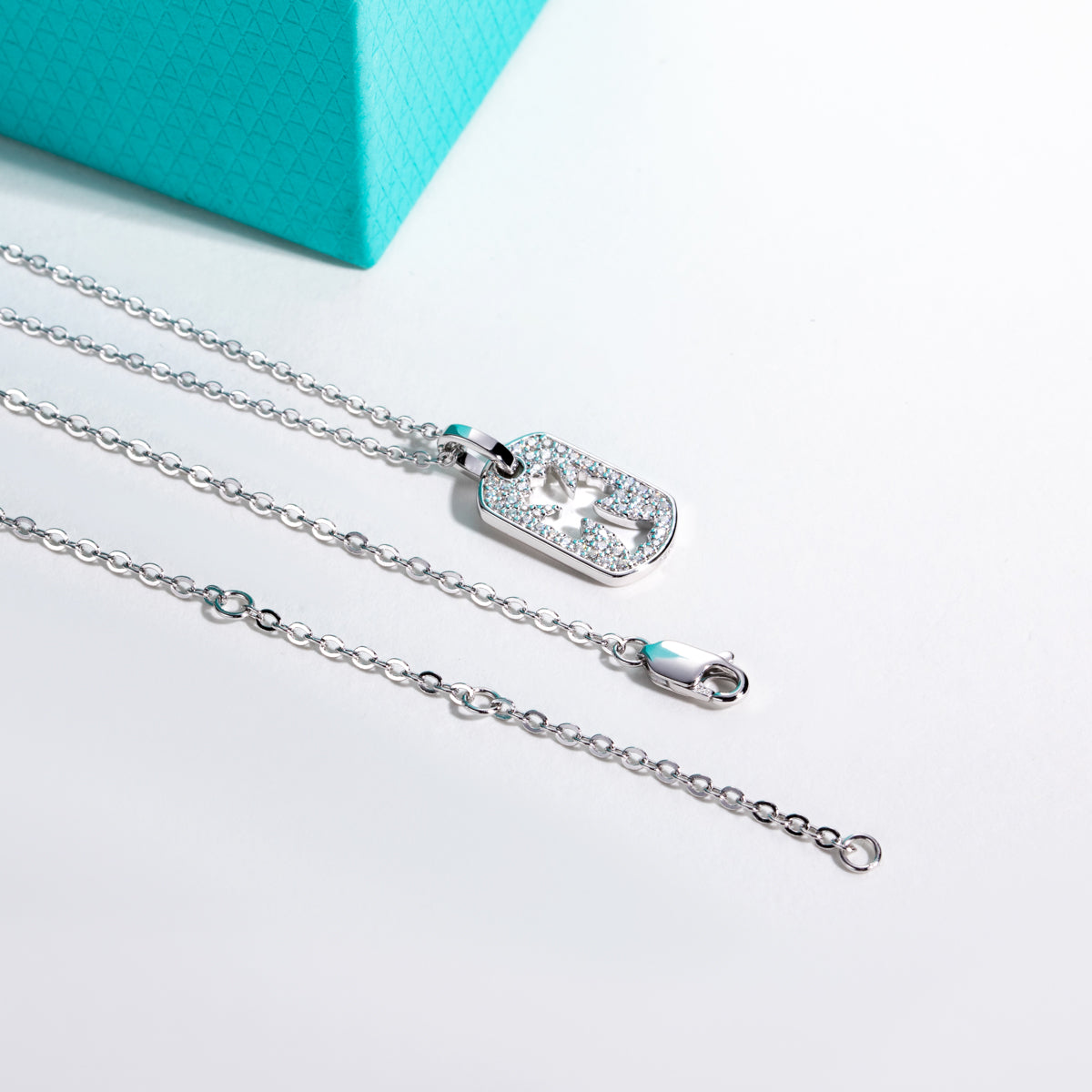 S925 Sterling Silver Full Moissanite Cross Necklace
