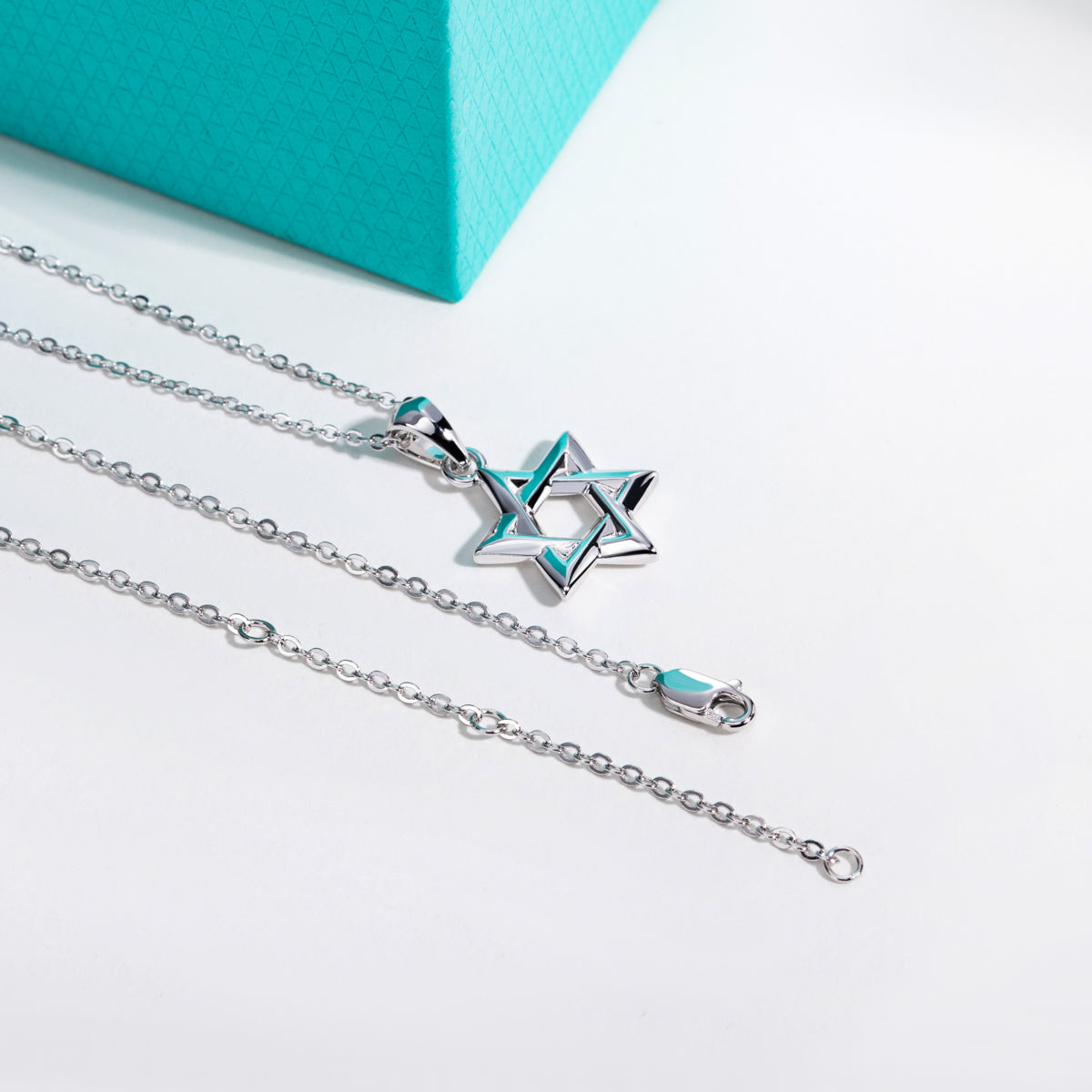 S925 Sterling Silver Hexagram Pendant