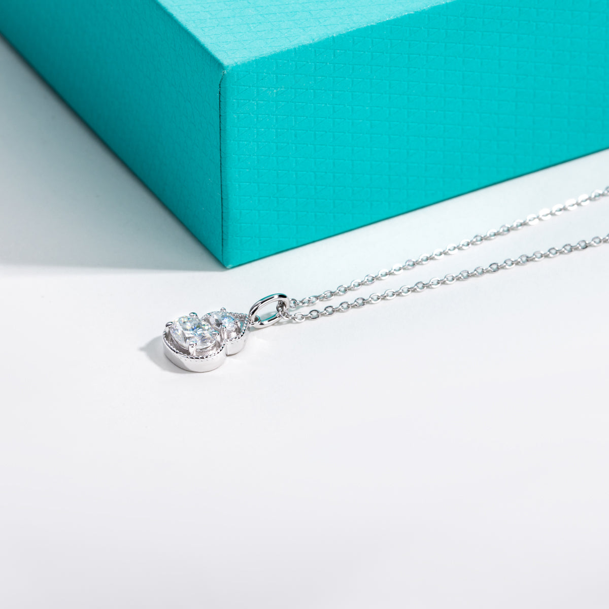 S925 Sterling Silver Moissanite Gourd Pendant