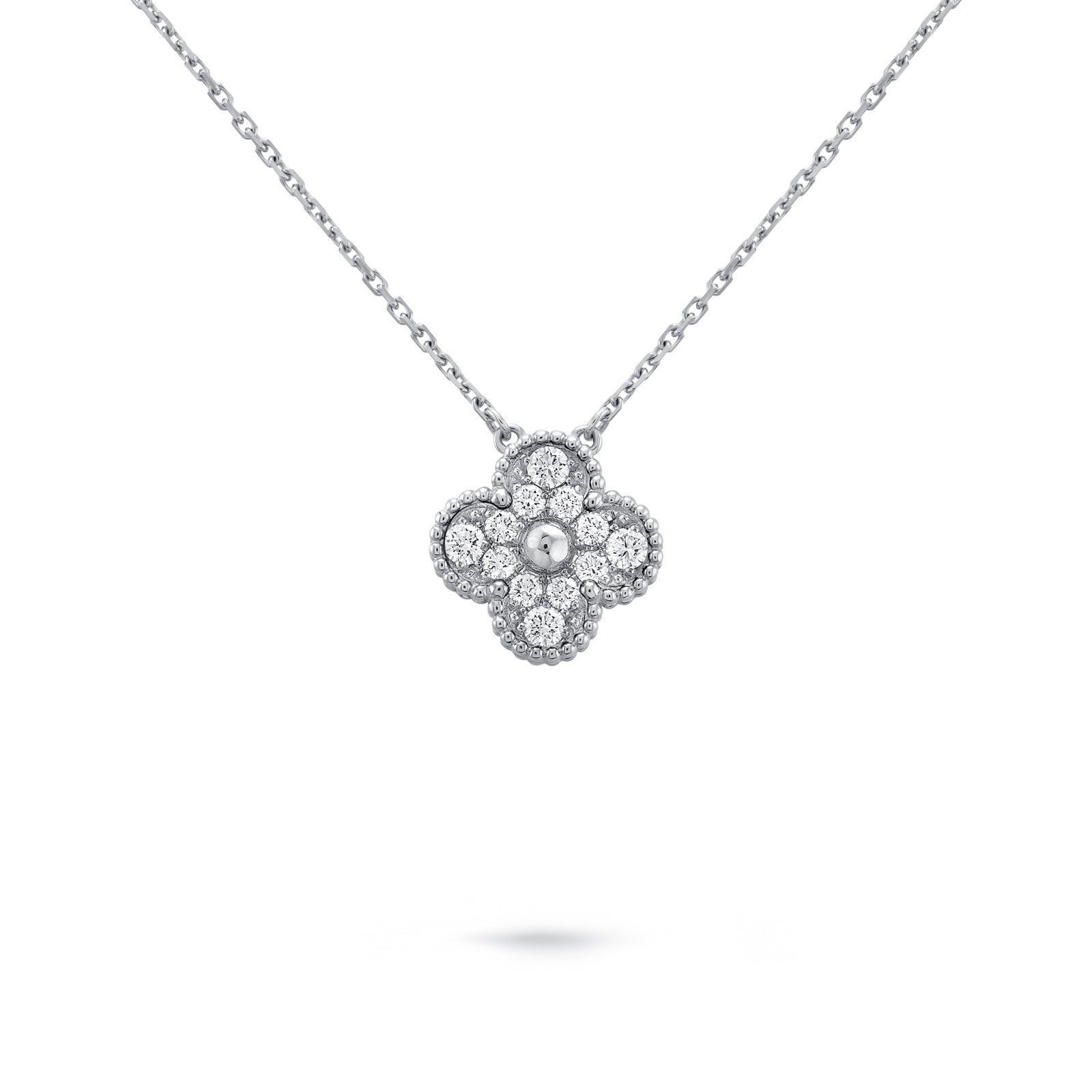 Halo Clover Lucky Necklace