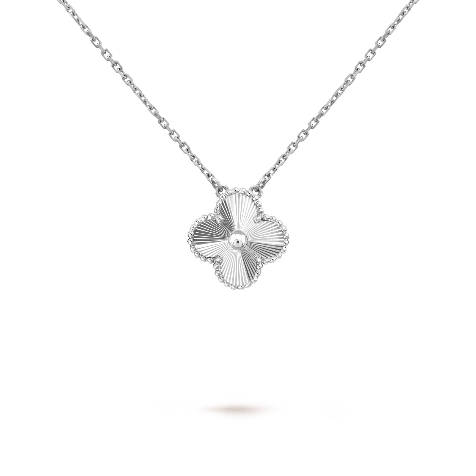Laser Clover Lucky Necklace