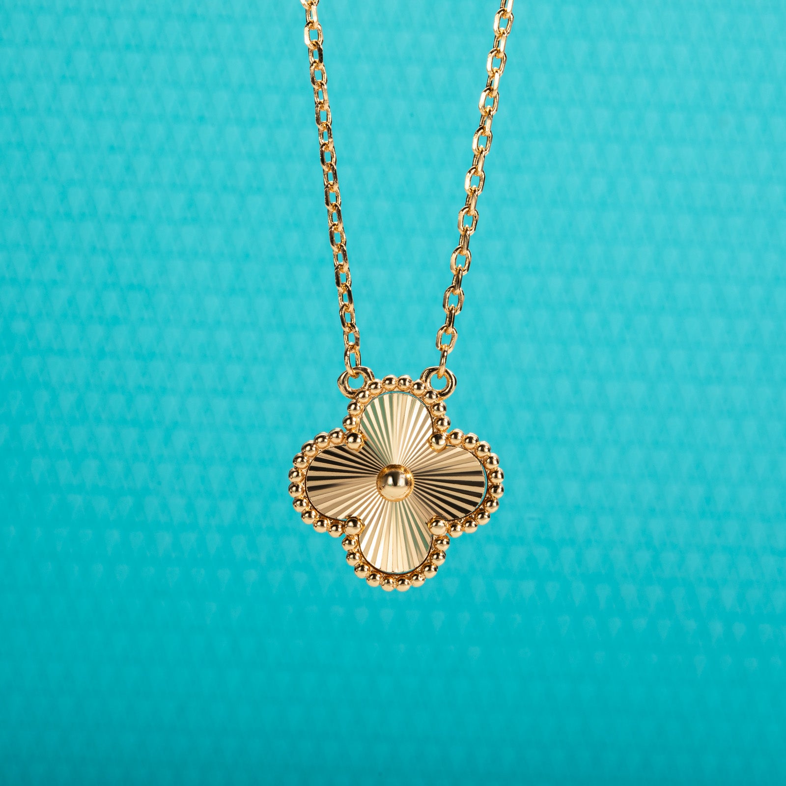 Laser Clover Lucky Necklace