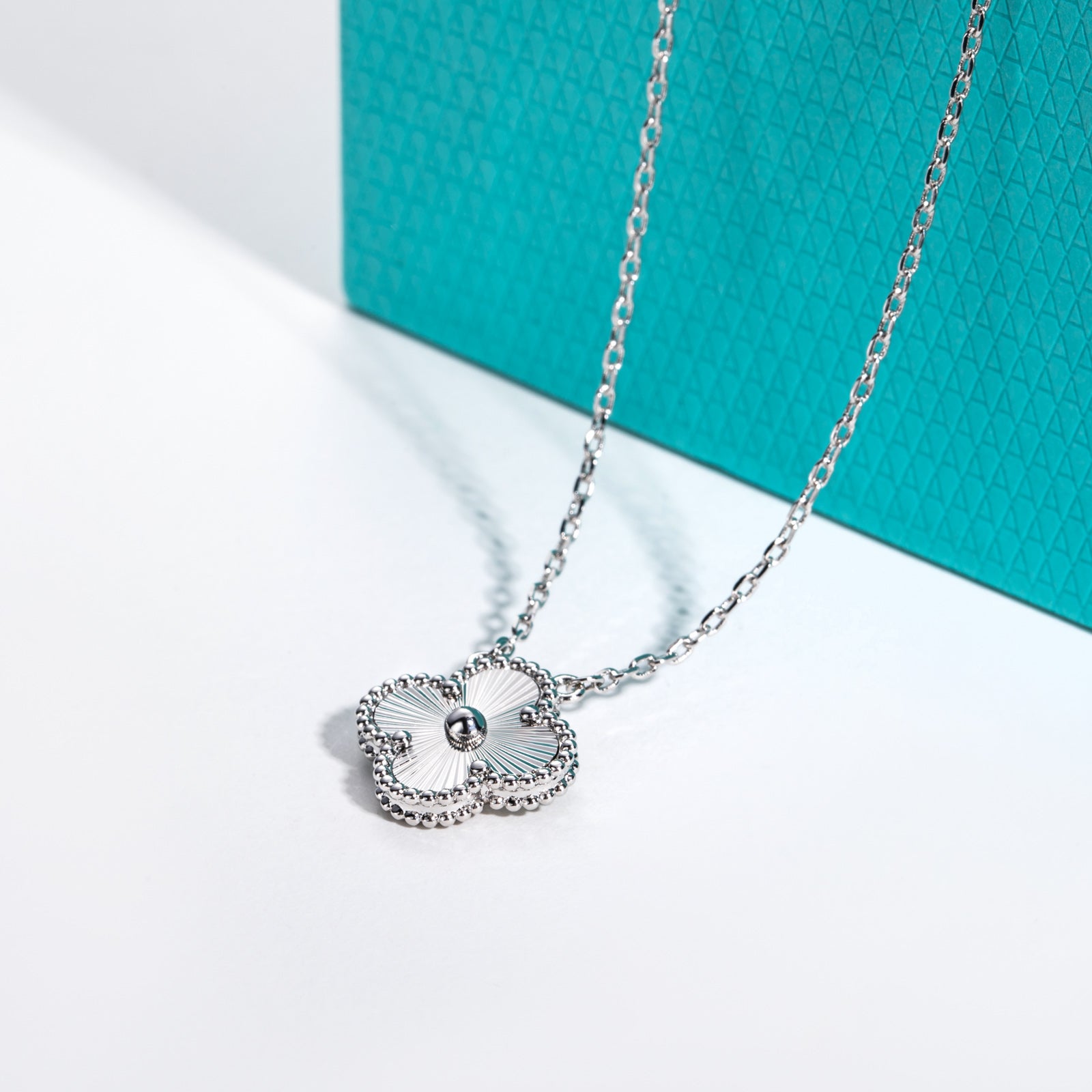 Laser Clover Lucky Necklace