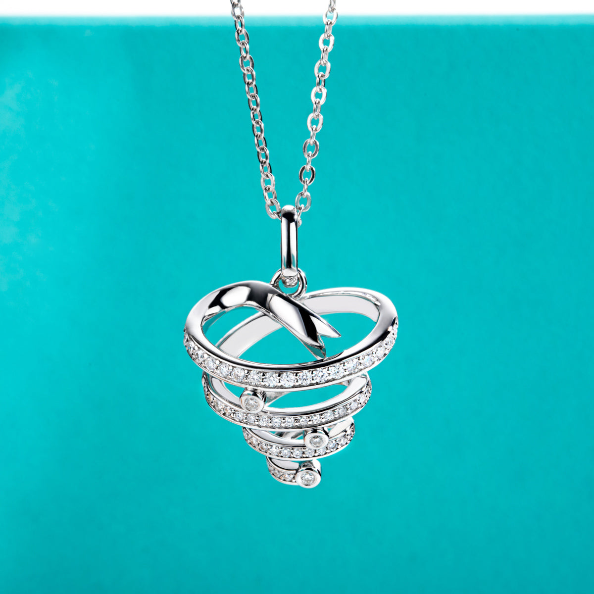 S925 Sterling Silver Moissanite Christmas Tree Pendant Necklace