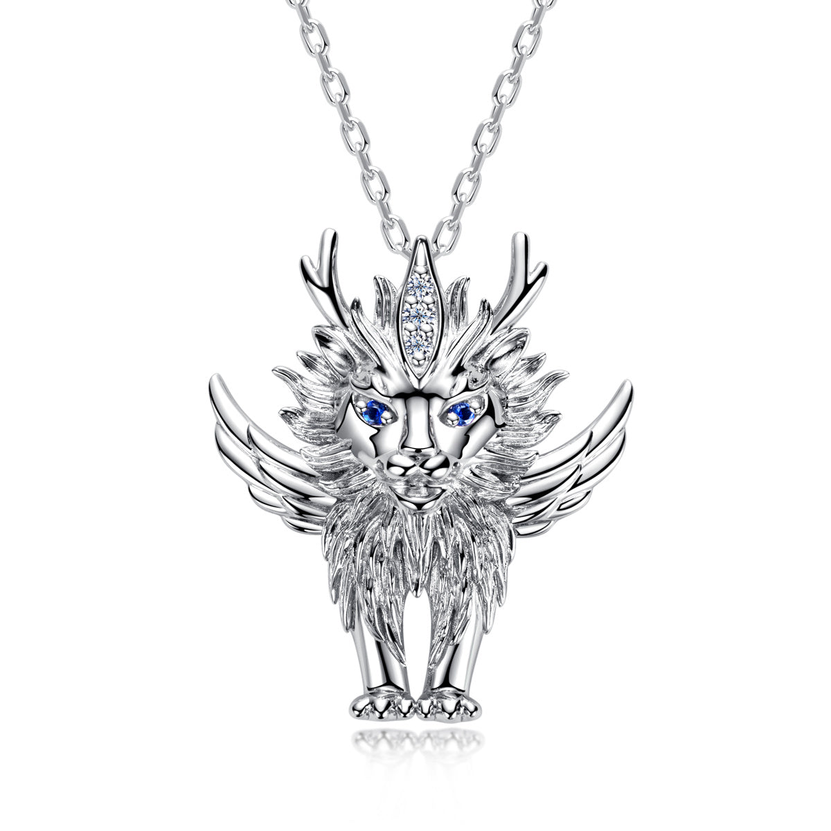 S925 White Ze Divine Beast Pendant
